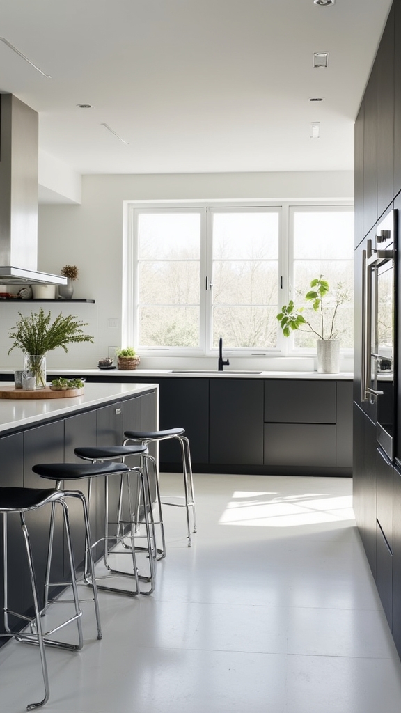 sophisticated white and dark