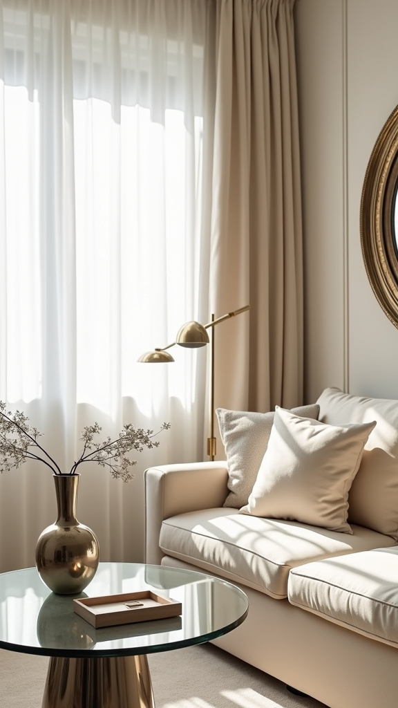 sophisticated white and metallic