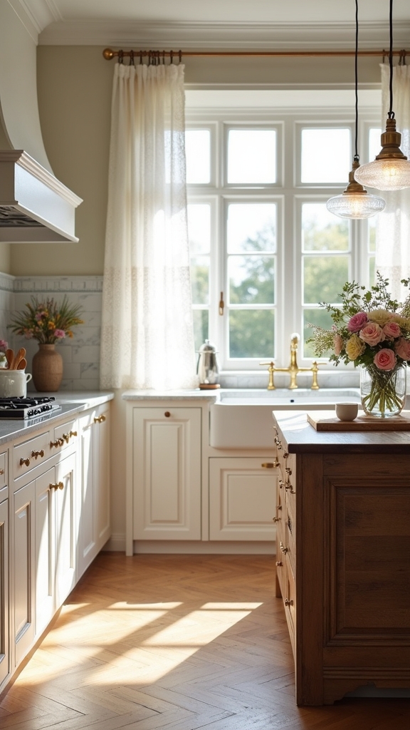 sophisticated white kitchen design
