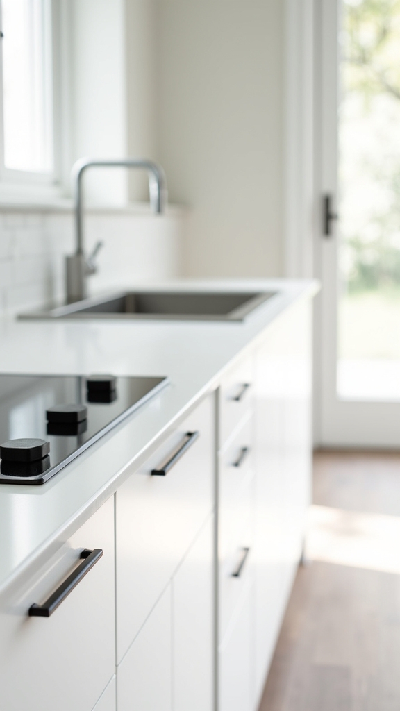 streamlined black handle aesthetics