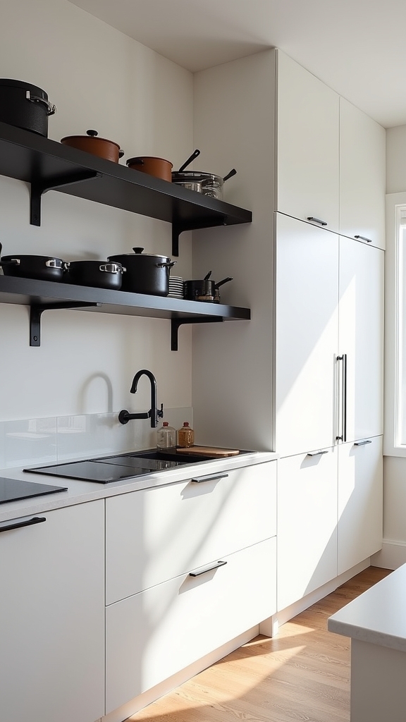 striking black hardware contrast