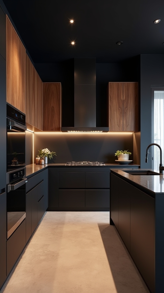 striking two tone cabinetry design