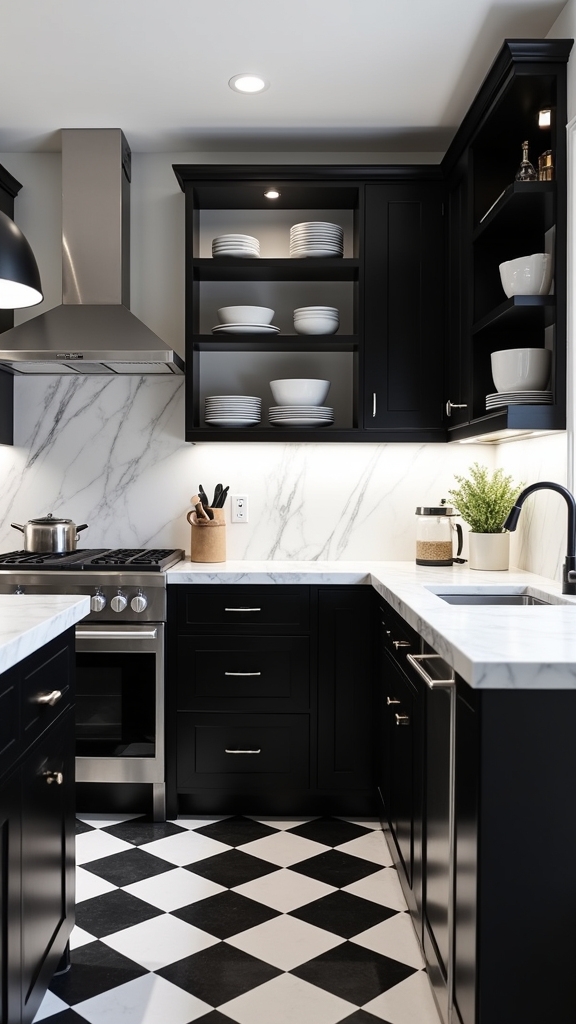 stylish black and white organization