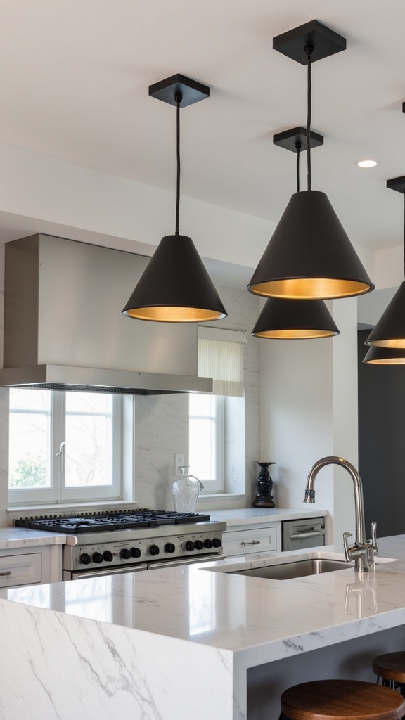 stylish black ceiling fixtures