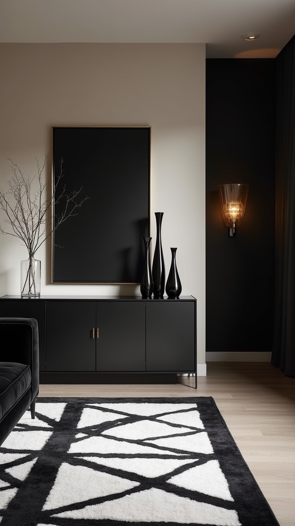 stylish black sideboards enhance interiors