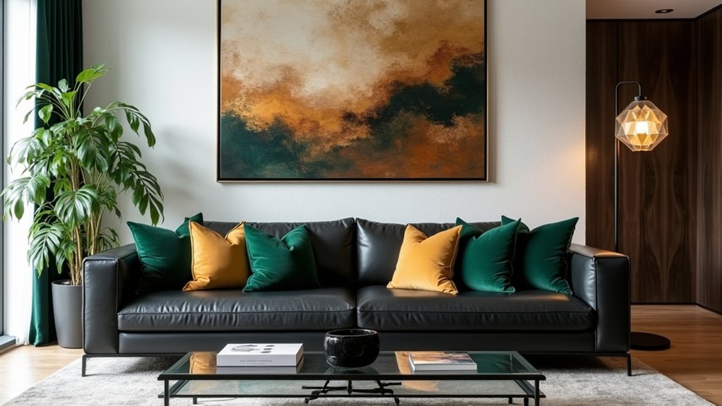 stylish black sofa designs