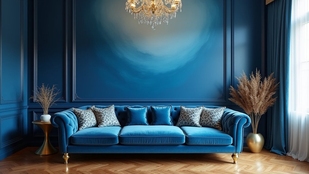 stylish blue wall ideas