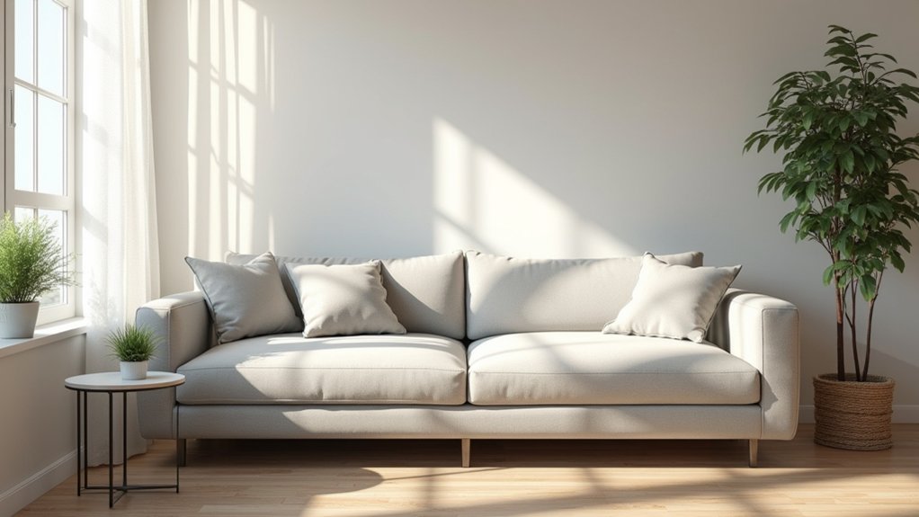 stylish light grey couches