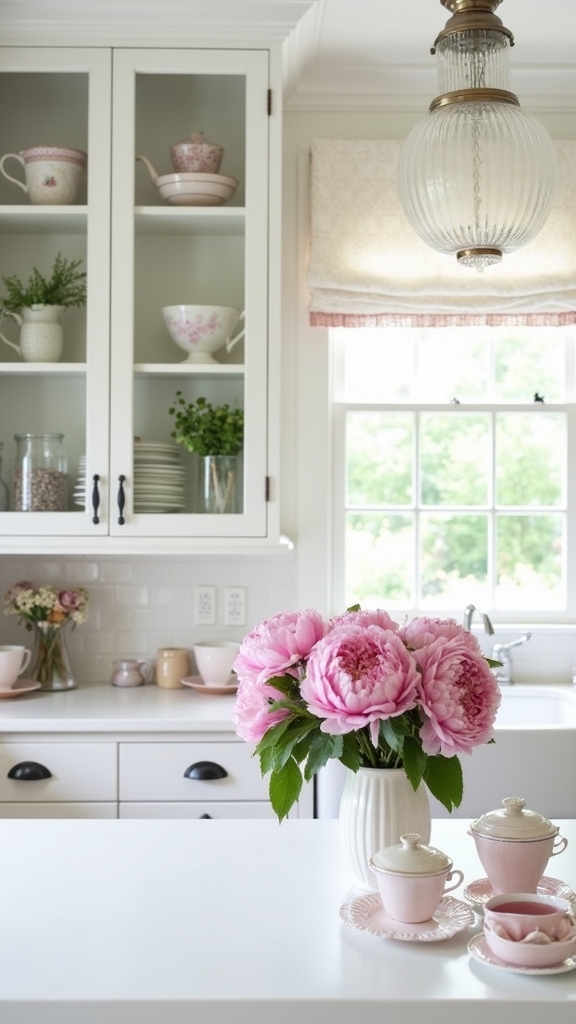 stylish open shelving displays