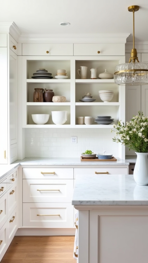 stylish open shelving elegance