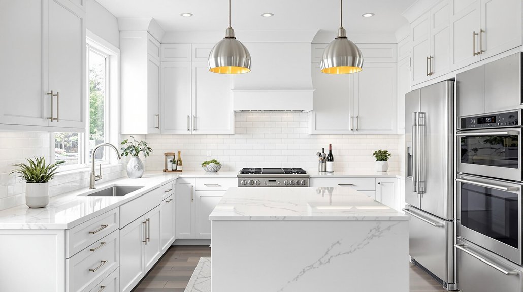 stylish white kitchen designs