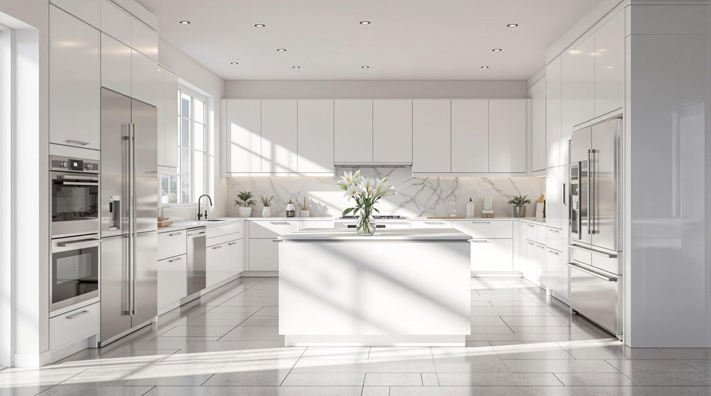 stylish white kitchen designs