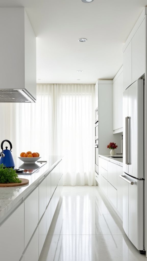 subtle color accents enhance kitchens