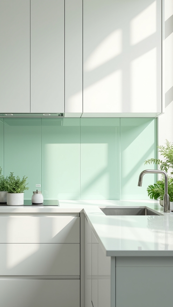 subtle light green tranquility