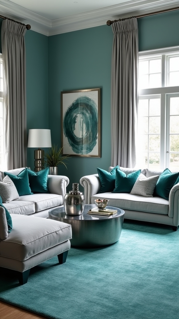 teal and gray harmony