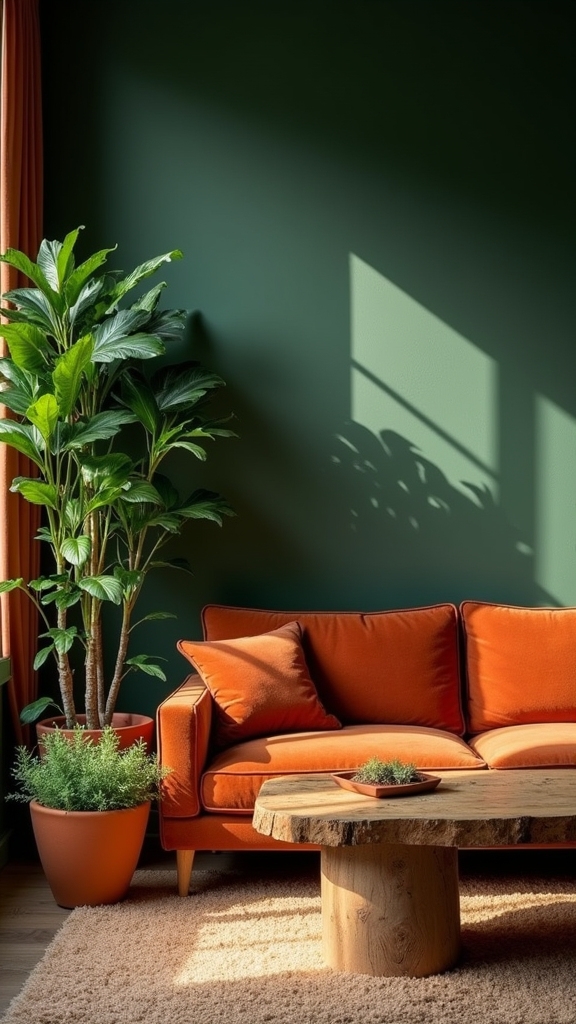 terracotta pots and greenery