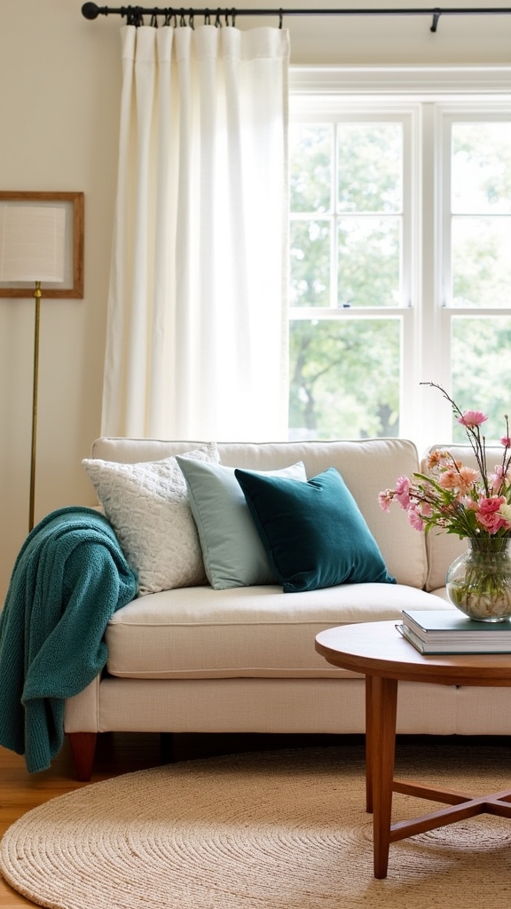 textural contrast with vibrant accents