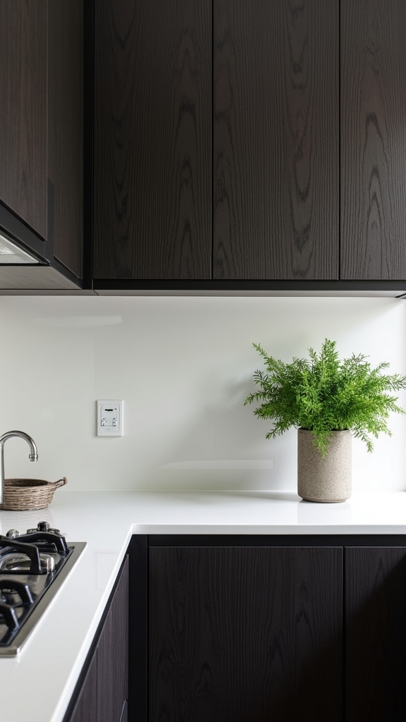 textured black wood elegance