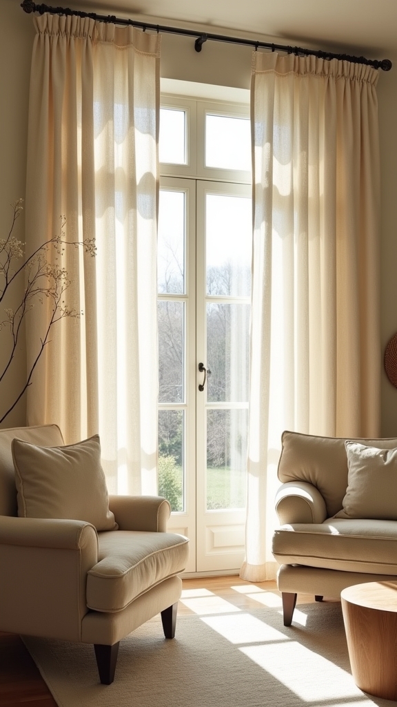 textured linen beige elegance