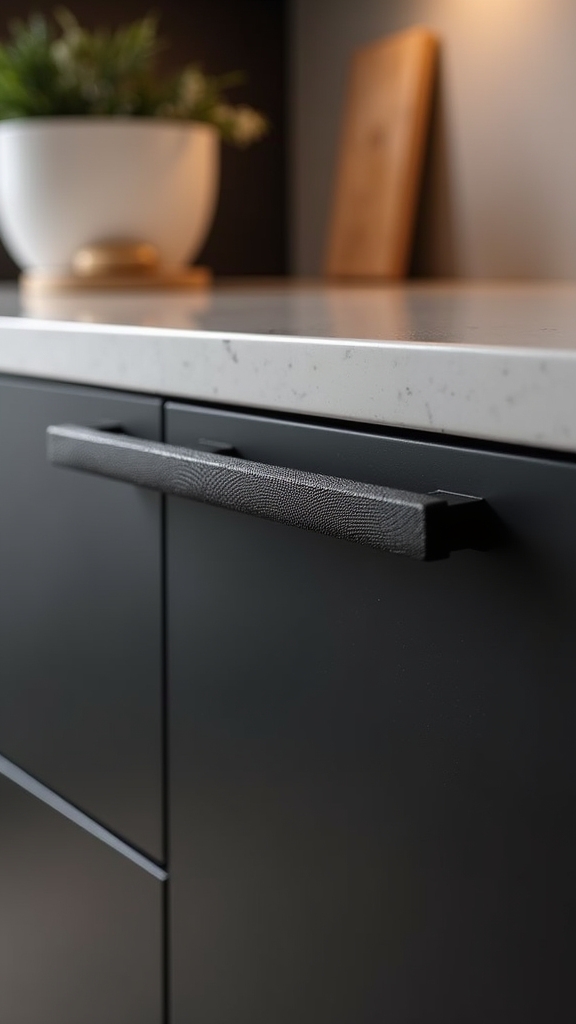 textured modern cabinet handles