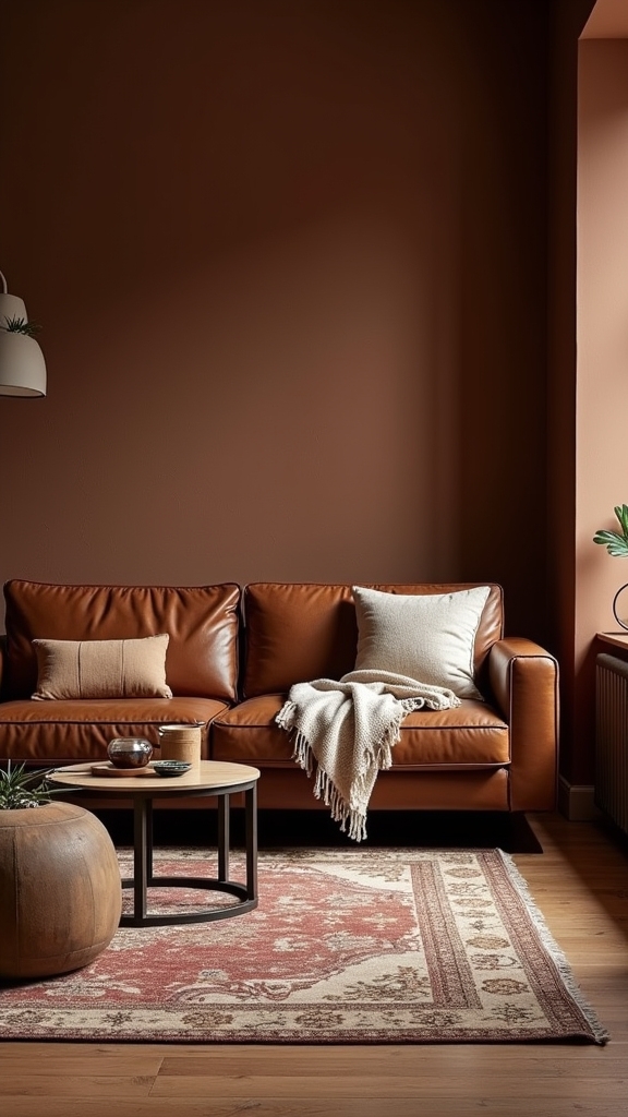 timeless brown leather elegance