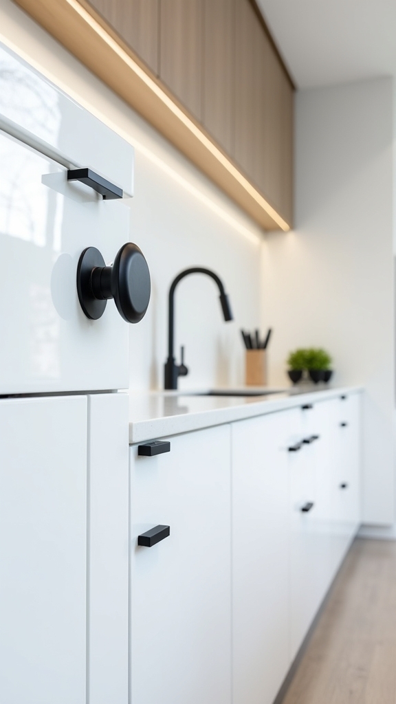timeless contrast kitchen aesthetic