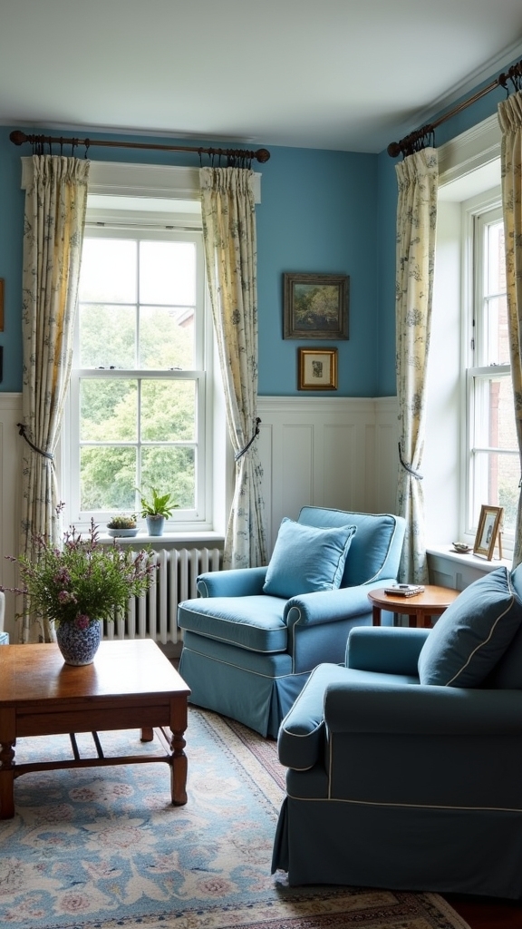 timeless country blue decor