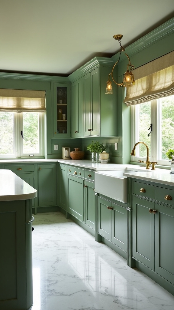 timeless green marble elegance