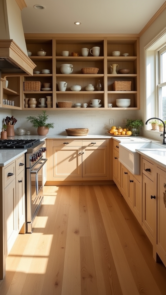 timeless oak kitchen design
