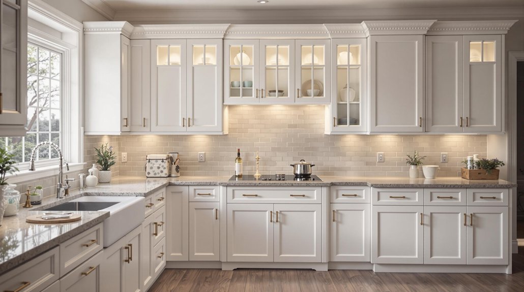 timeless white kitchen cabinets