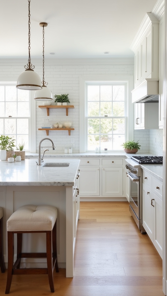 timeless white kitchen design
