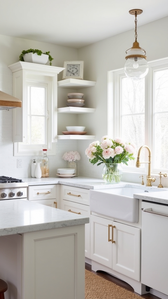 timeless white kitchen elegance