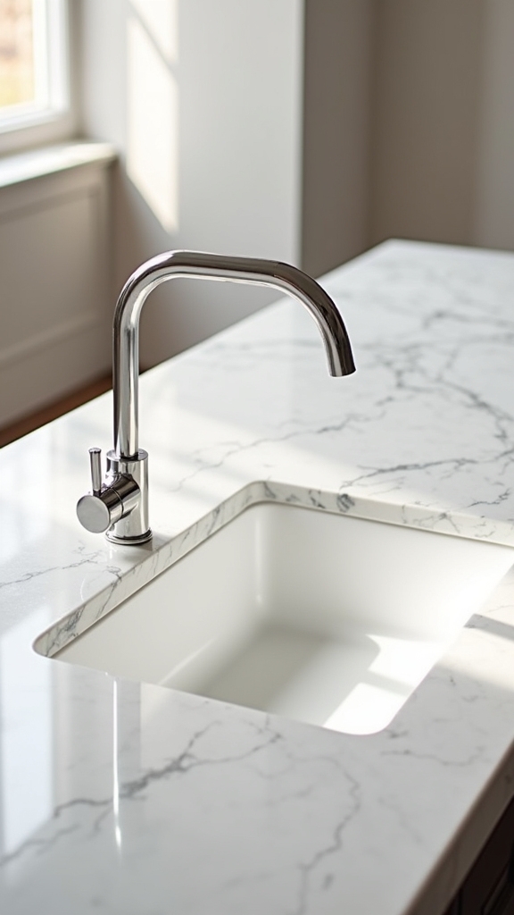 timeless white marble elegance