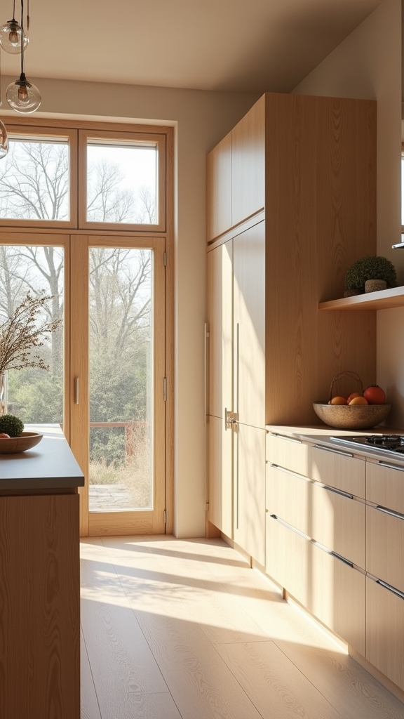 tranquil organic kitchen design