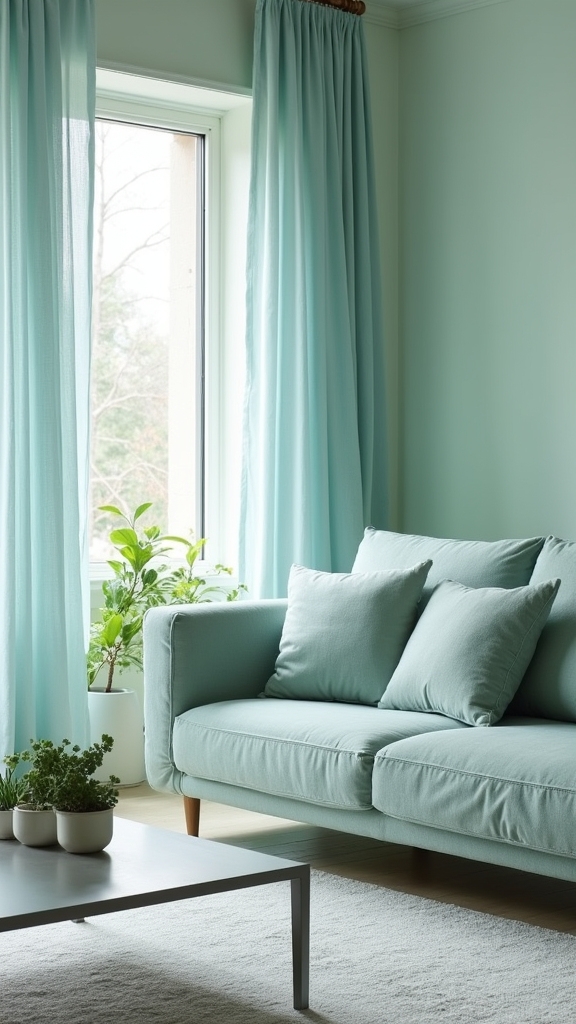 tranquil seafoam and blues