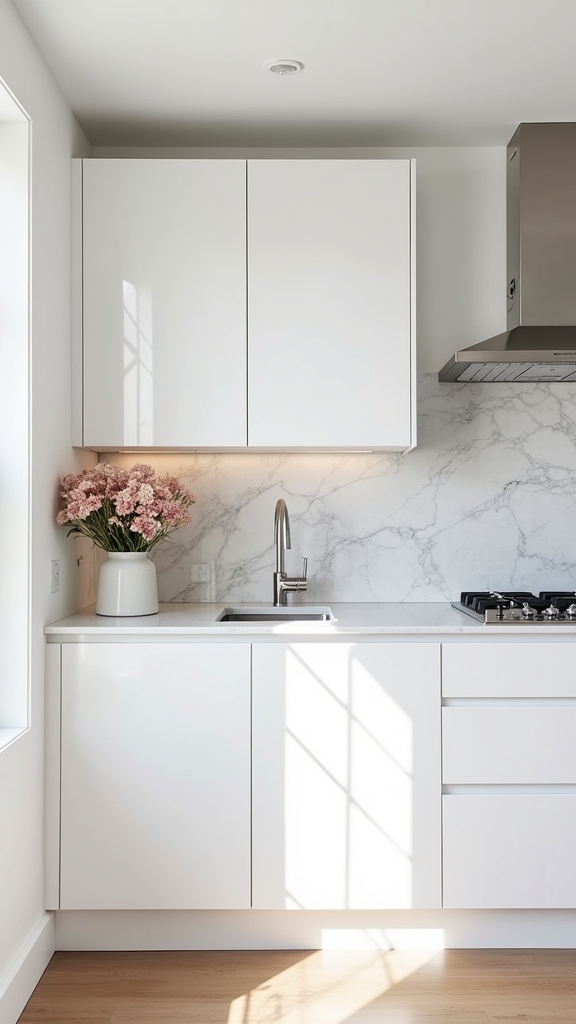 translucent marble backsplash elegance
