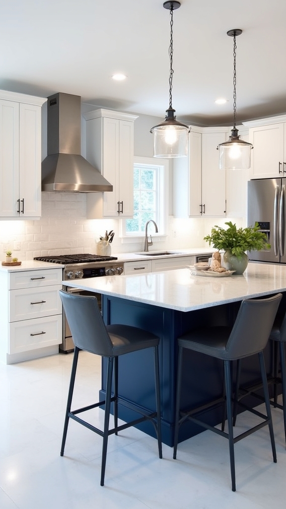 two tone modern kitchen design