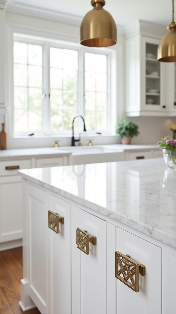 unique hardware enhances kitchens