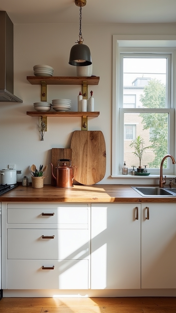 urban kitchen with warmth