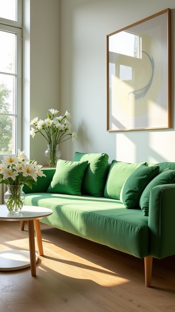 versatile green sectional sofas