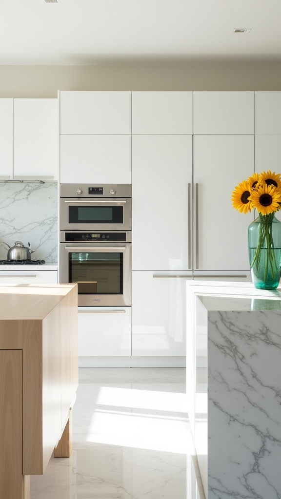 vibrant accents enhance minimalism