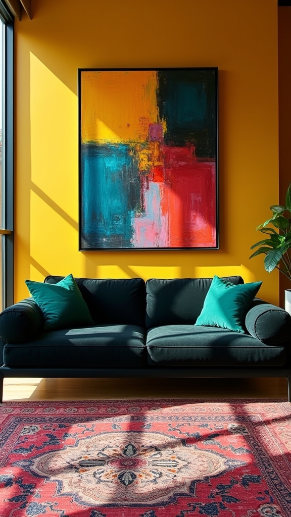 vibrant accents enhance sophistication
