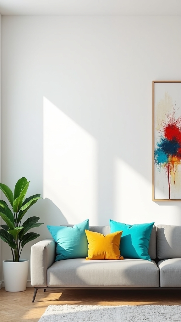 vibrant accents enrich serenity