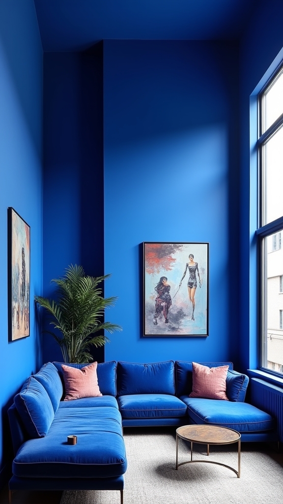vibrant blue modern elegance