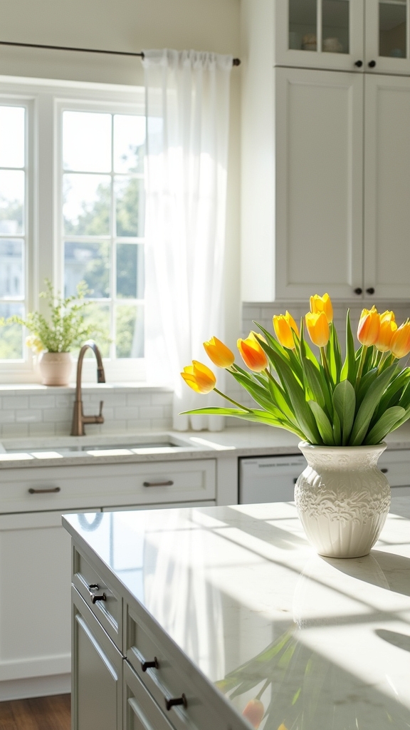 vibrant color accents kitchen