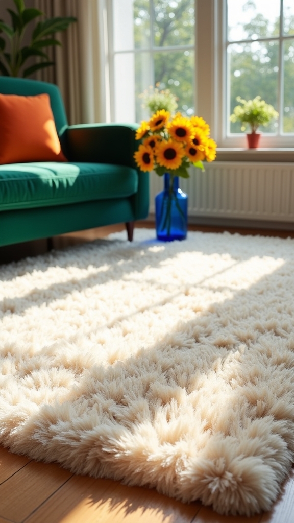 vibrant color enhances decor