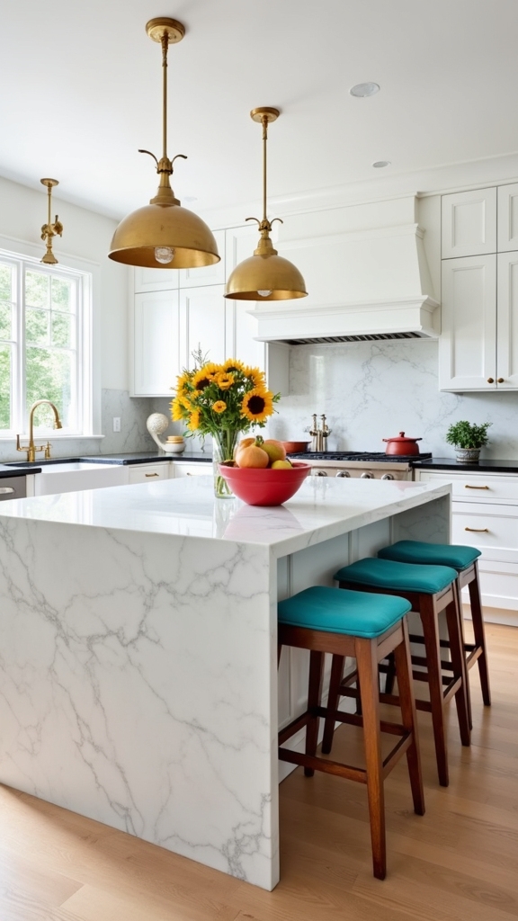 vibrant decor enhances functionality