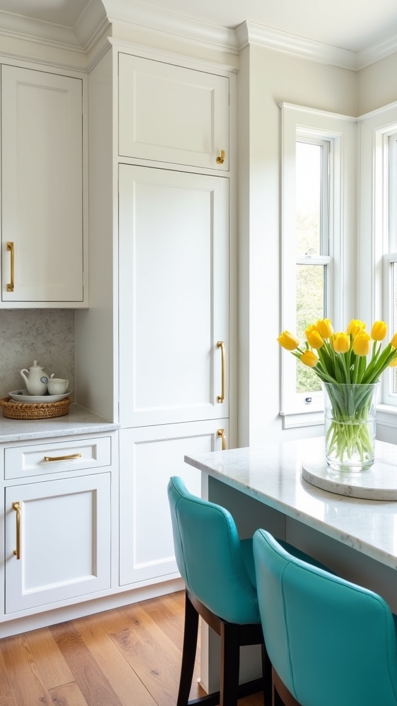 vibrant decor enhances kitchens