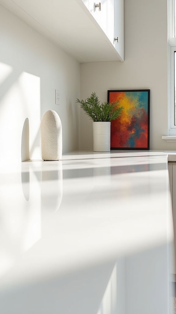 vibrant decor on white