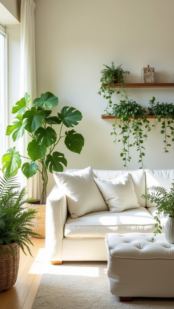 vibrant greenery enhances decor